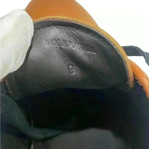 LANVIN DBB1 Men’s Brown Patent Leather Sneakers Casual Rubber Sole UK 9 / US 10 - Picture 11 of 12